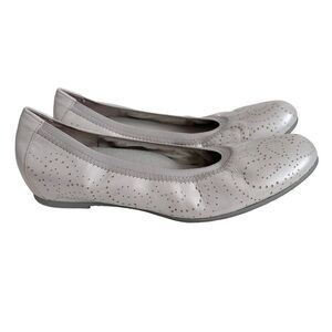 Munro Brandi Perforated Leather Slip On Flats Shoes